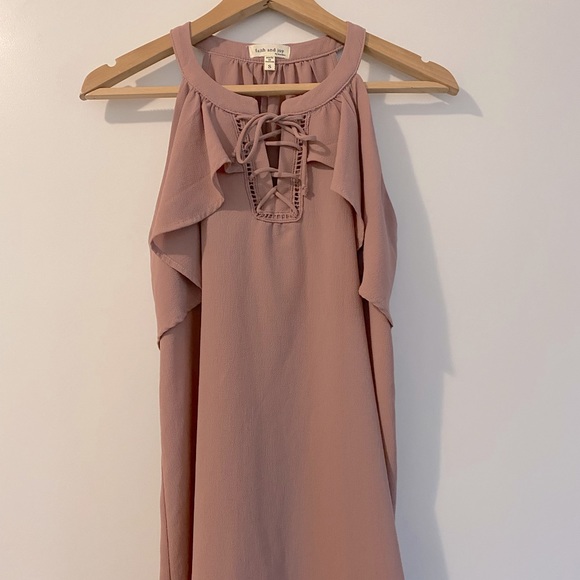 NWOT light mauve flowy tank top - Picture 1 of 3